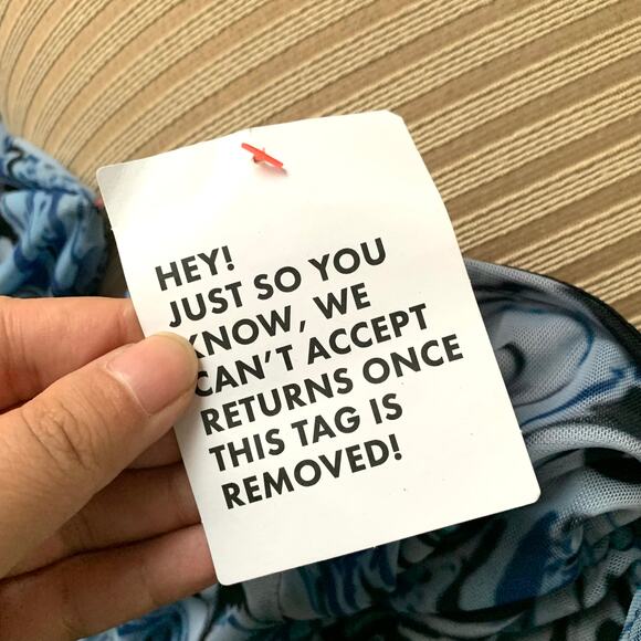 ASOS DESIGN Long Sleeve Mesh Midi Dress with Tie Waist Detail Blue Swirl Print - Picture 11 of 12